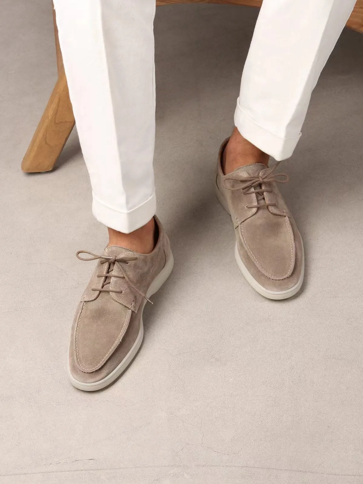 Adam | Suede lace-up Moccasins