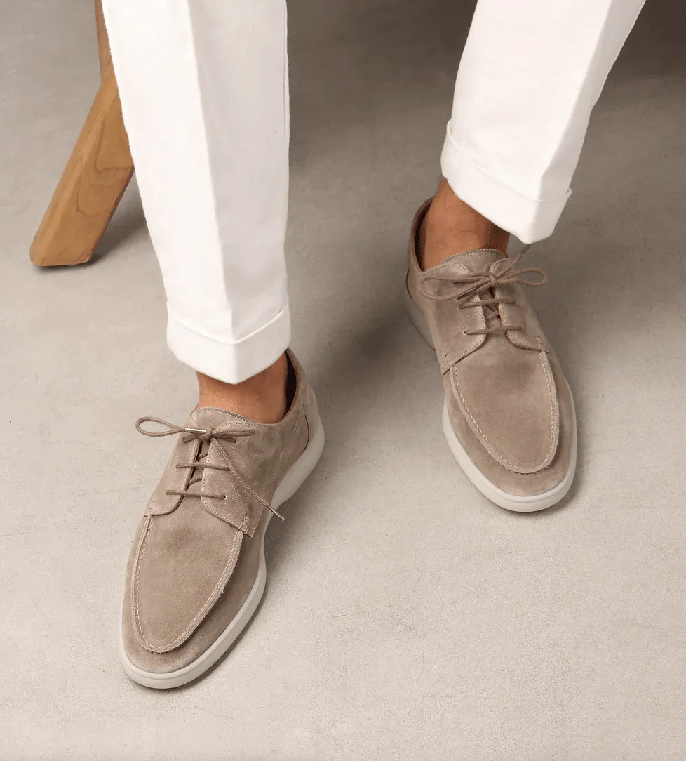 Adam | Suede lace-up Moccasins