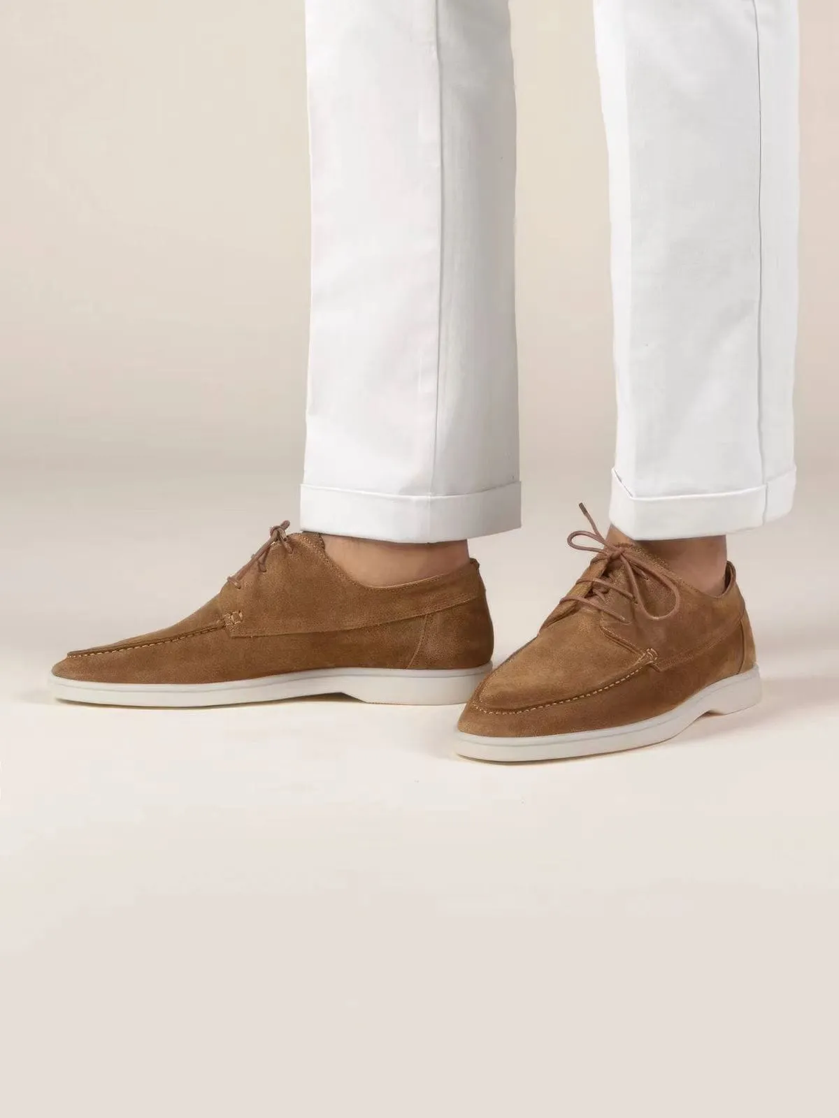 Adam | Suede lace-up Moccasins