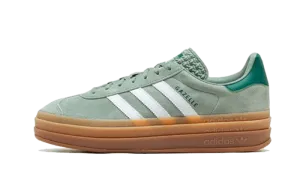 Adidas Gazelle Bold Silver Green Gum