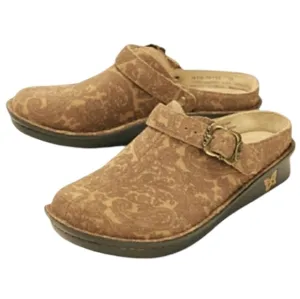 Alegria Classic Leather Clogs W/ Adjustable Backstrap &amp; Buckle Closure