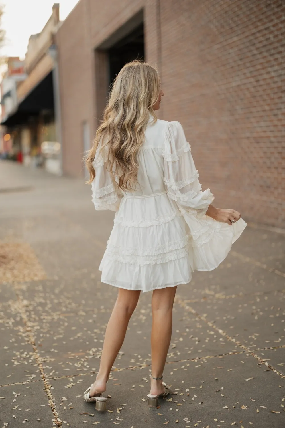 Alice Cream Mini Dress