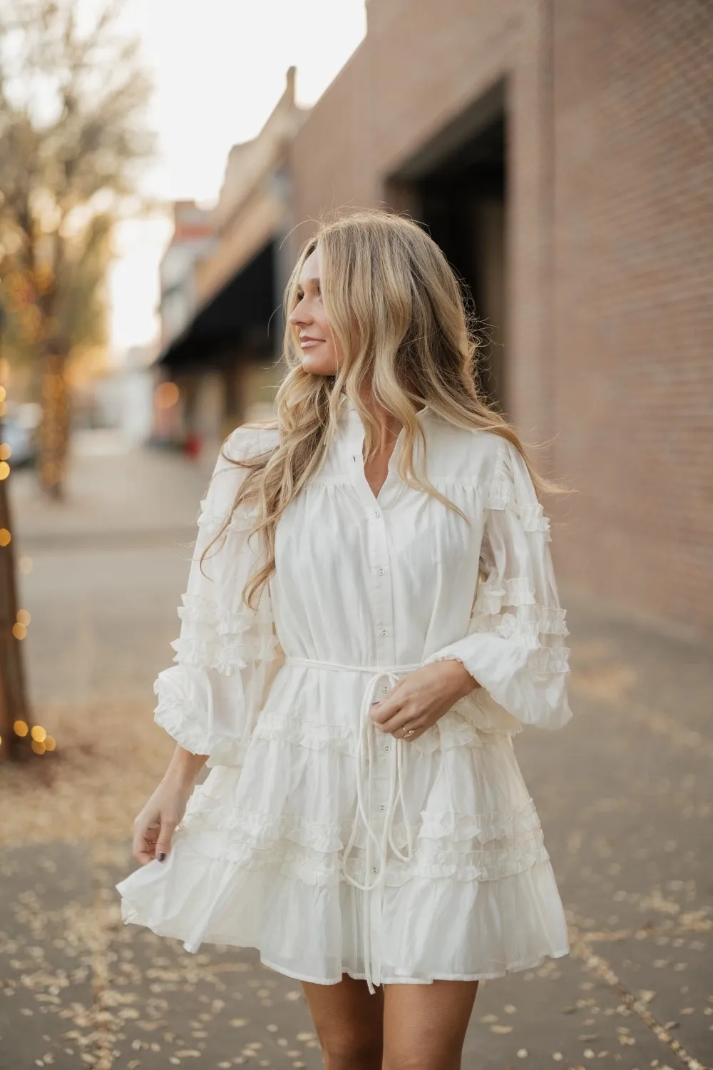 Alice Cream Mini Dress