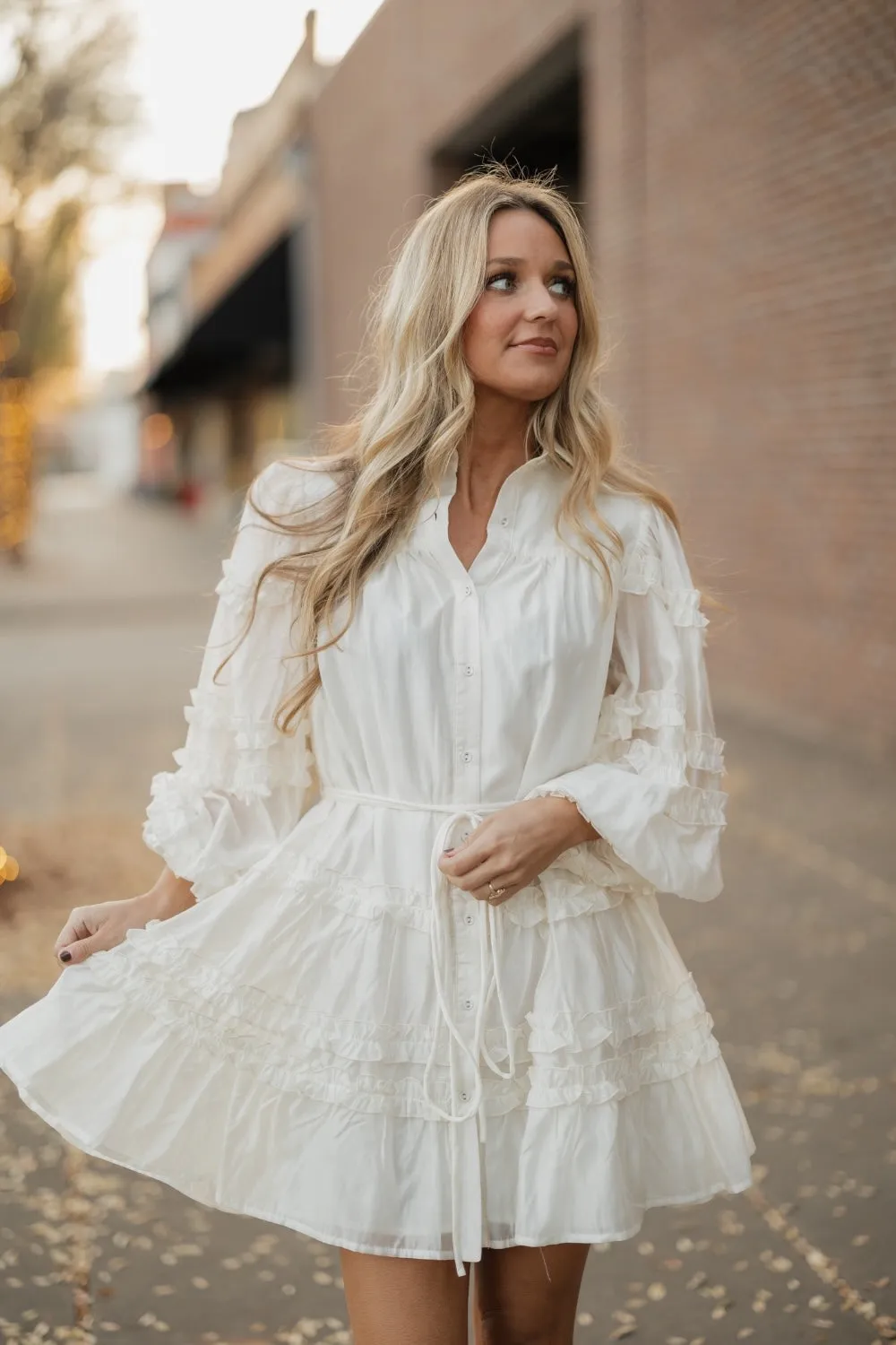 Alice Cream Mini Dress