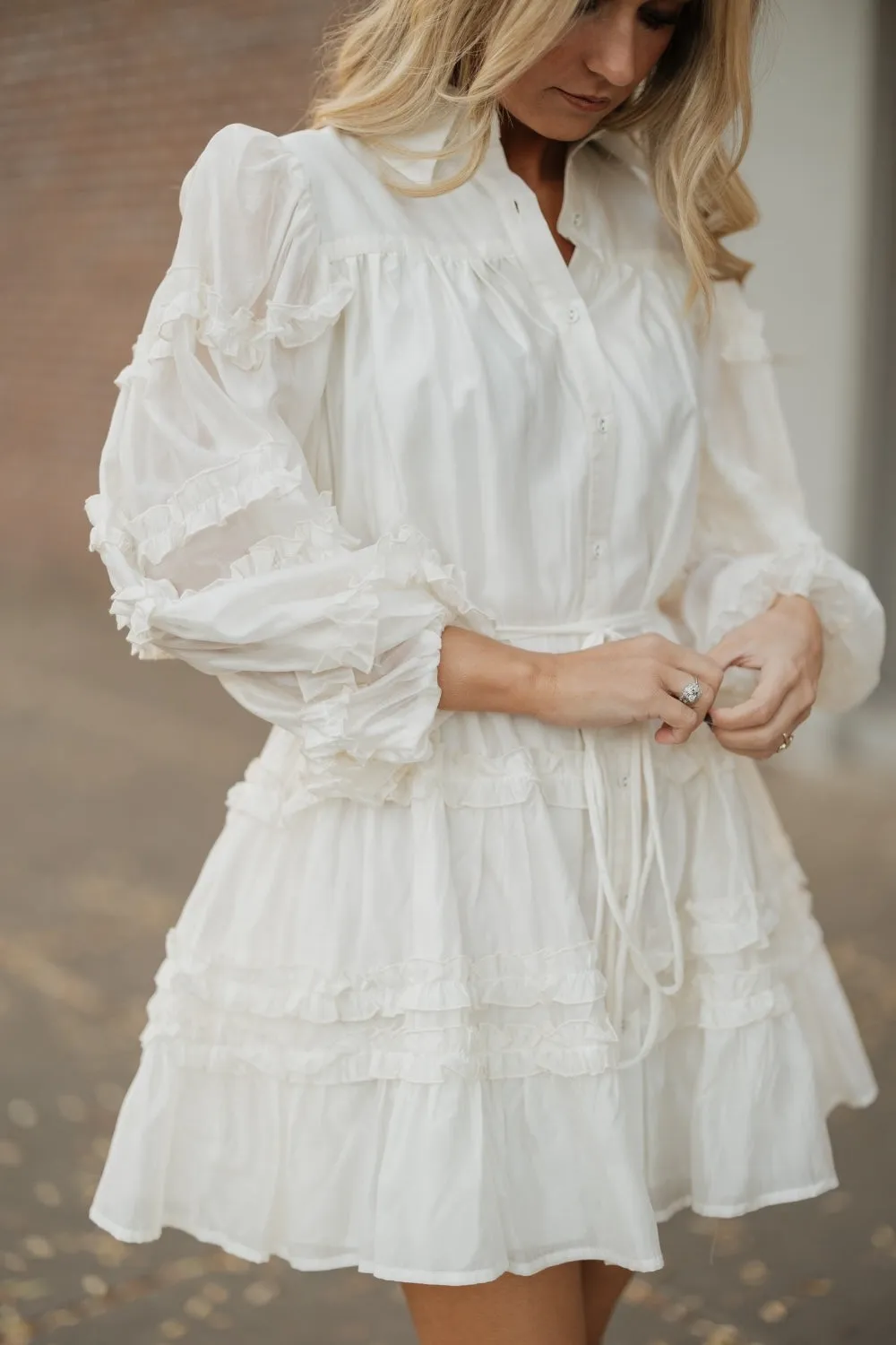 Alice Cream Mini Dress