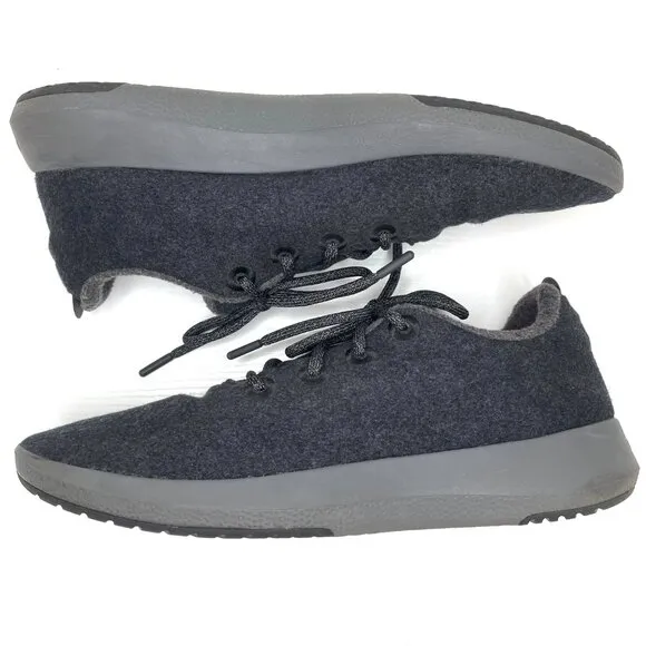 Allbirds Wool Dasher Mizzles Sneakers Mens 14 Natural Black Casual