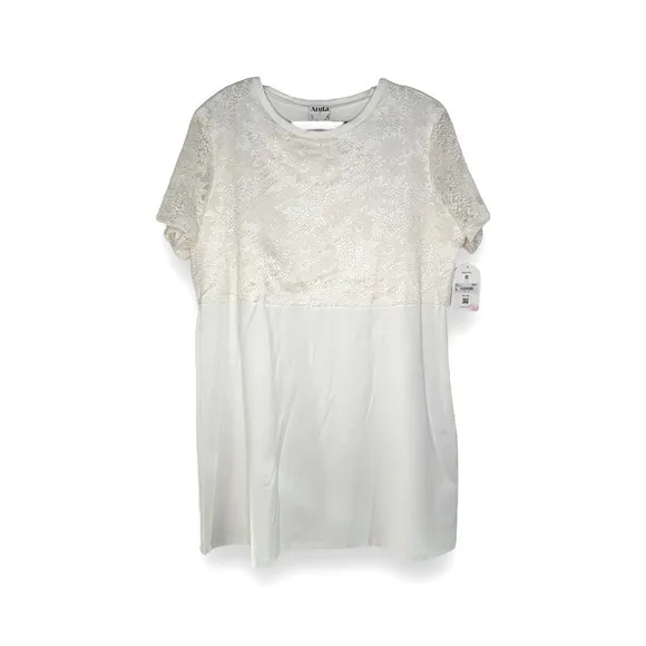 ARULA White Lace Floral Casual Mini Dress