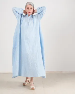 atlin dress - pale bue stripe