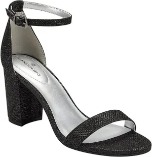 Bandolino Women's Armory Heeled Sandal Shoes BNARMORY2 Black Glamour 7.5M