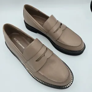 BCBGeneration Sabin Penny Loafers, Taupe, Women's 10M - Like New!