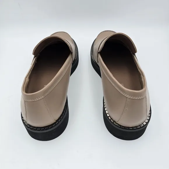 BCBGeneration Sabin Penny Loafers, Taupe, Women's 10M - Like New!