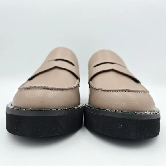 BCBGeneration Sabin Penny Loafers, Taupe, Women's 10M - Like New!