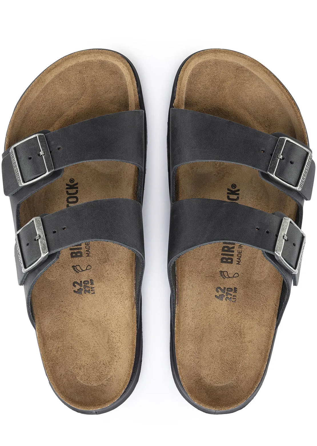 Birkenstock Men's Arizona Crosstown Oiled Leather Sandals