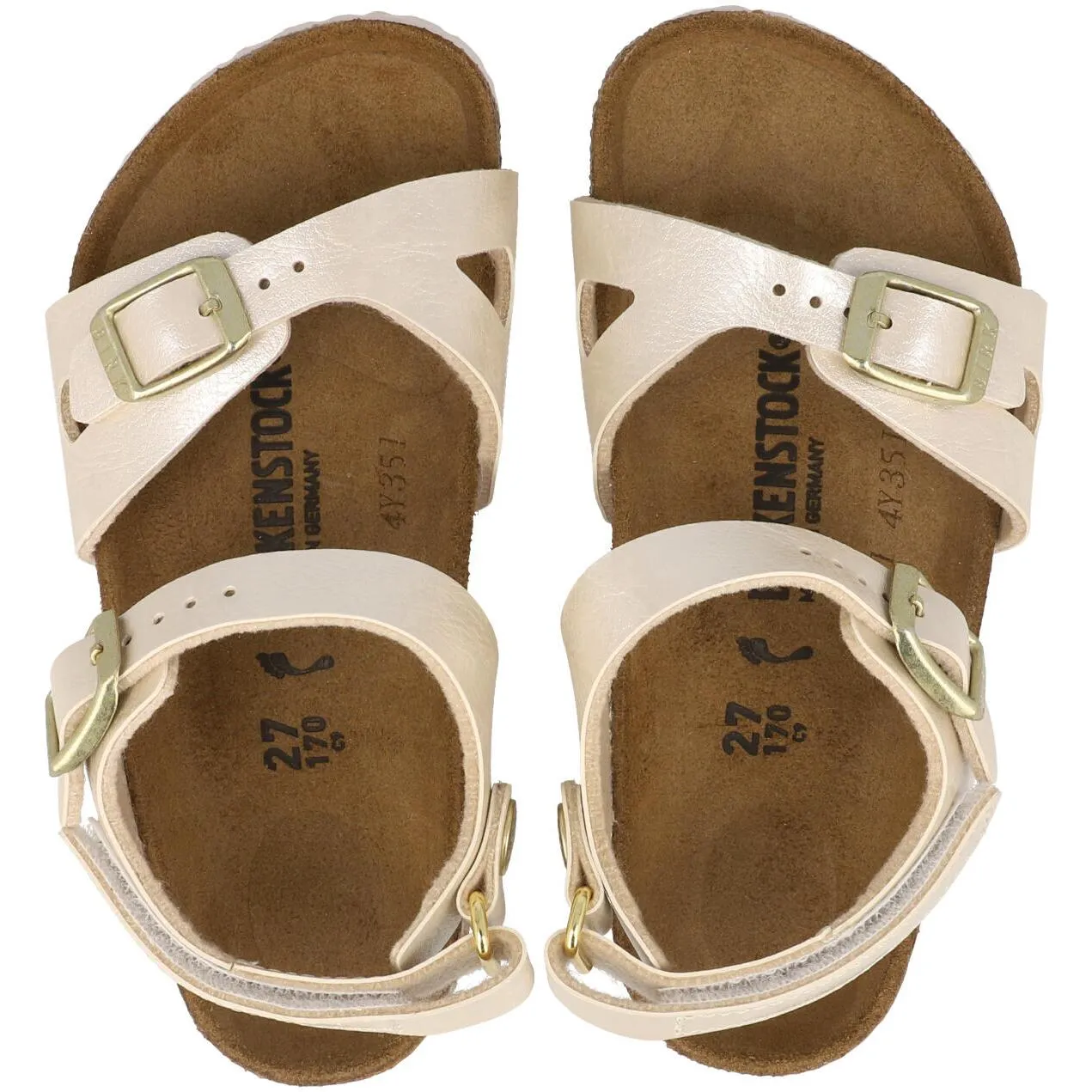 Birkenstock Rio Kids Sandals Pearl White