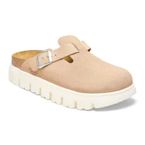 Birkenstock Women's Boston Chunky Suede Leather Sand