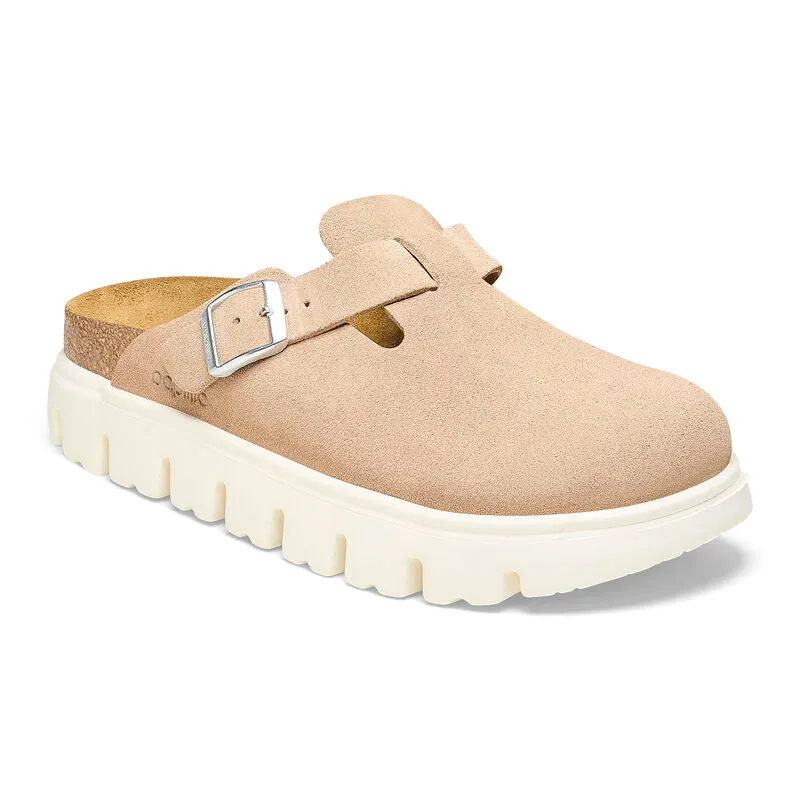 Birkenstock Women's Boston Chunky Suede Leather Sand