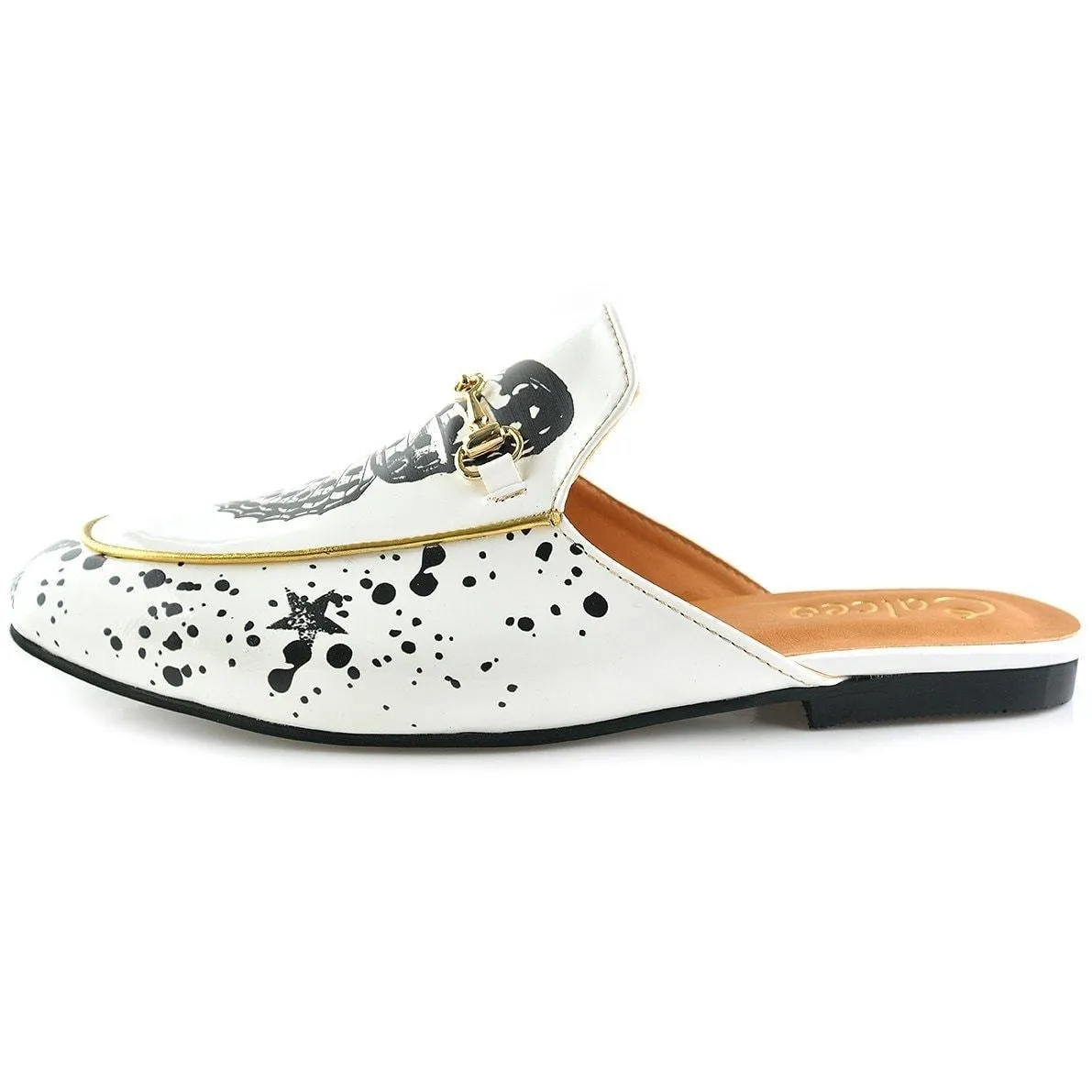 Black & White Butterfly Slip-On Loafer CAG101