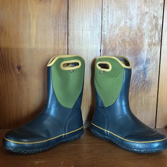 Bogs Slushie Neoprene Insulated and Waterproof Winter Boots, Green Multi, Size 6