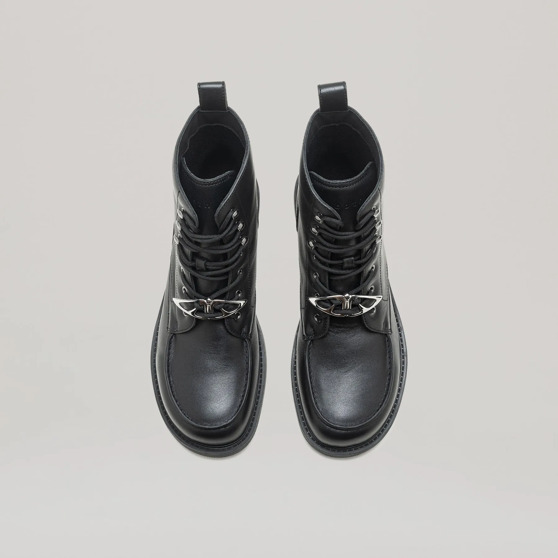 both - RE:RE MOCCASIN BOOTS-BLK