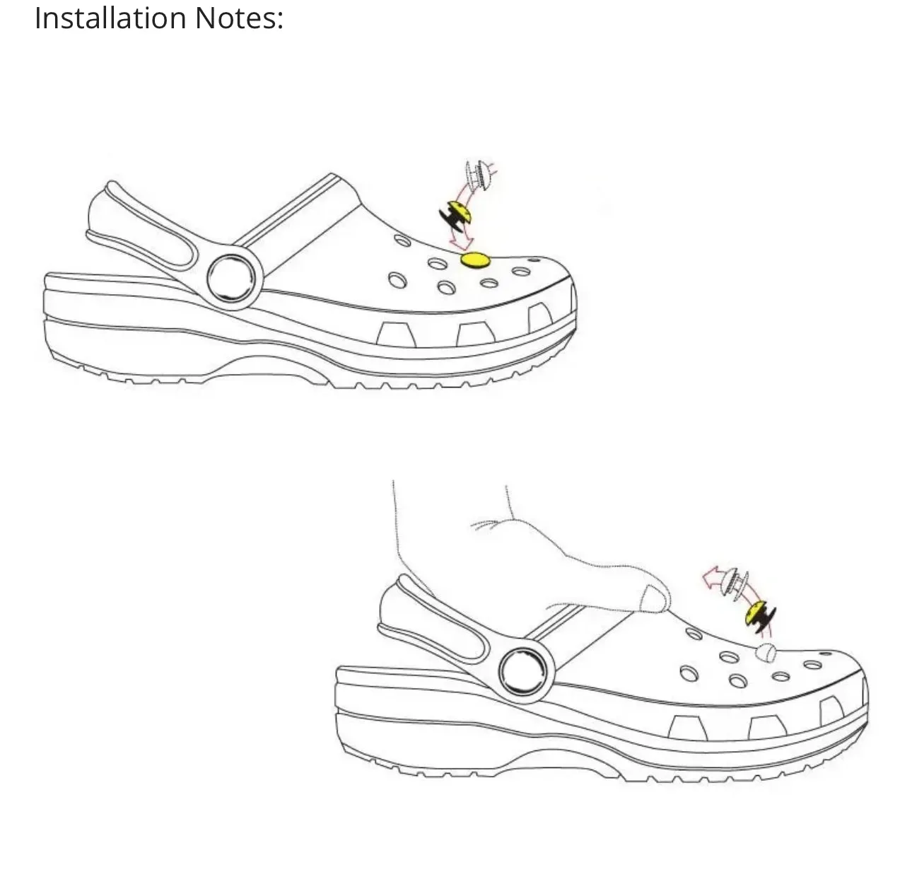 Cartoon Shoe Charms