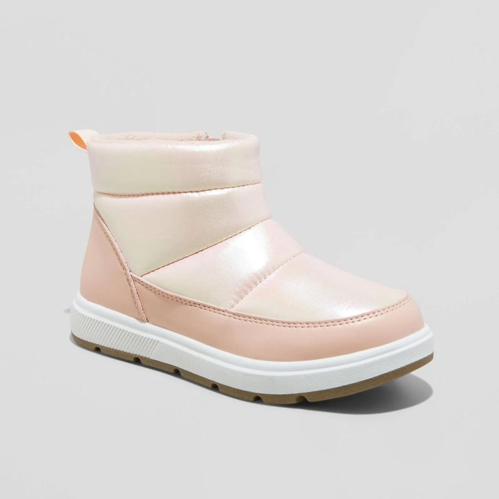 Cat & Jack Girls Kids Jule Puffer Boots 88435424 Blush Pink 5
