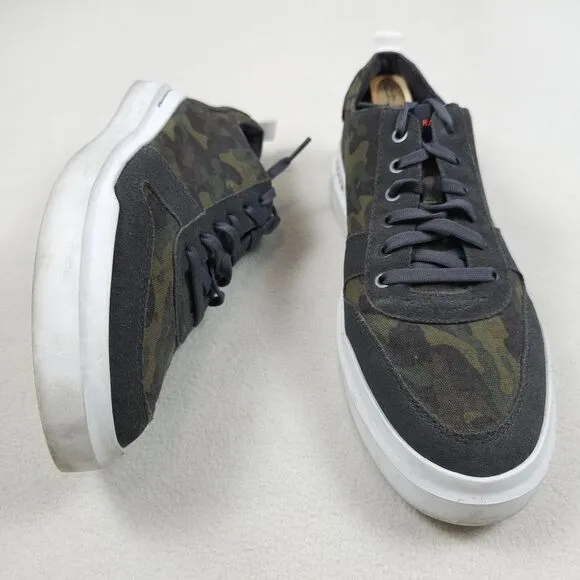 Cole Haan Shoes Mens Size 9.5 Green Camo GRANDPRO RALLY Canvas Court Sneakerrt