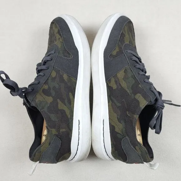 Cole Haan Shoes Mens Size 9.5 Green Camo GRANDPRO RALLY Canvas Court Sneakerrt
