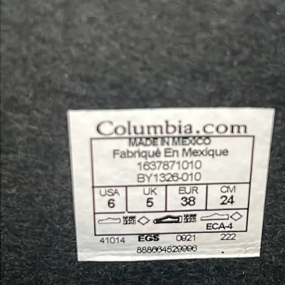 Columbia Powderbug Snow Boots Size 6 NEW