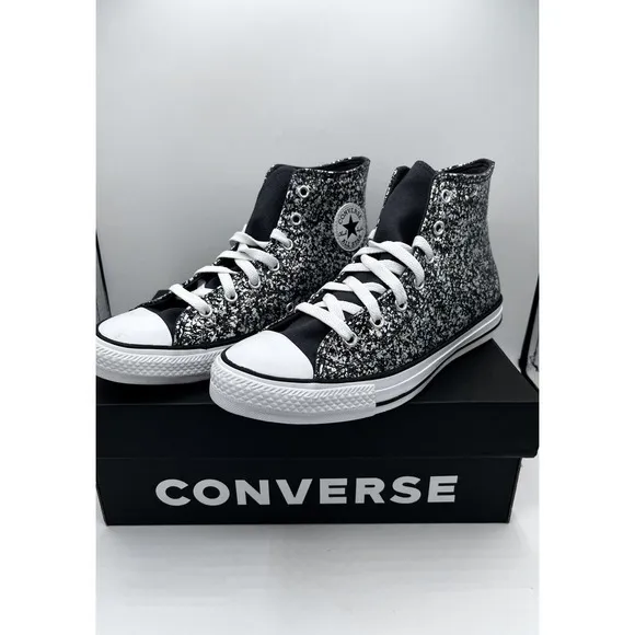 Converse Big Girls Chuck Taylor All Star Glitter Casual Sneakers Size 6