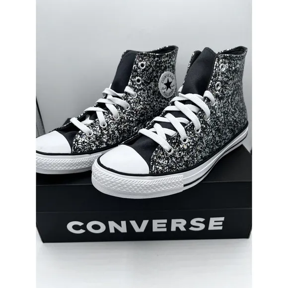 Converse Big Girls Chuck Taylor All Star Glitter Casual Sneakers Size 6