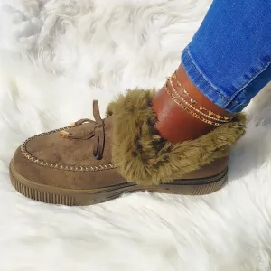 Cozette Olive Booties