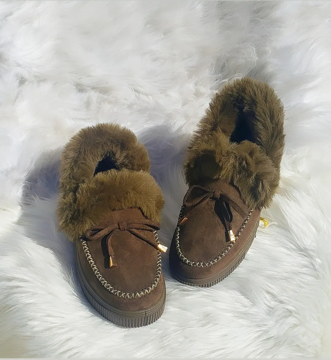 Cozette Olive Booties