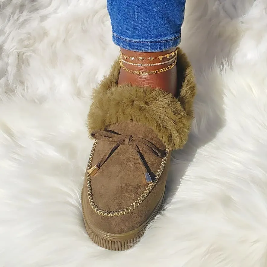 Cozette Olive Booties