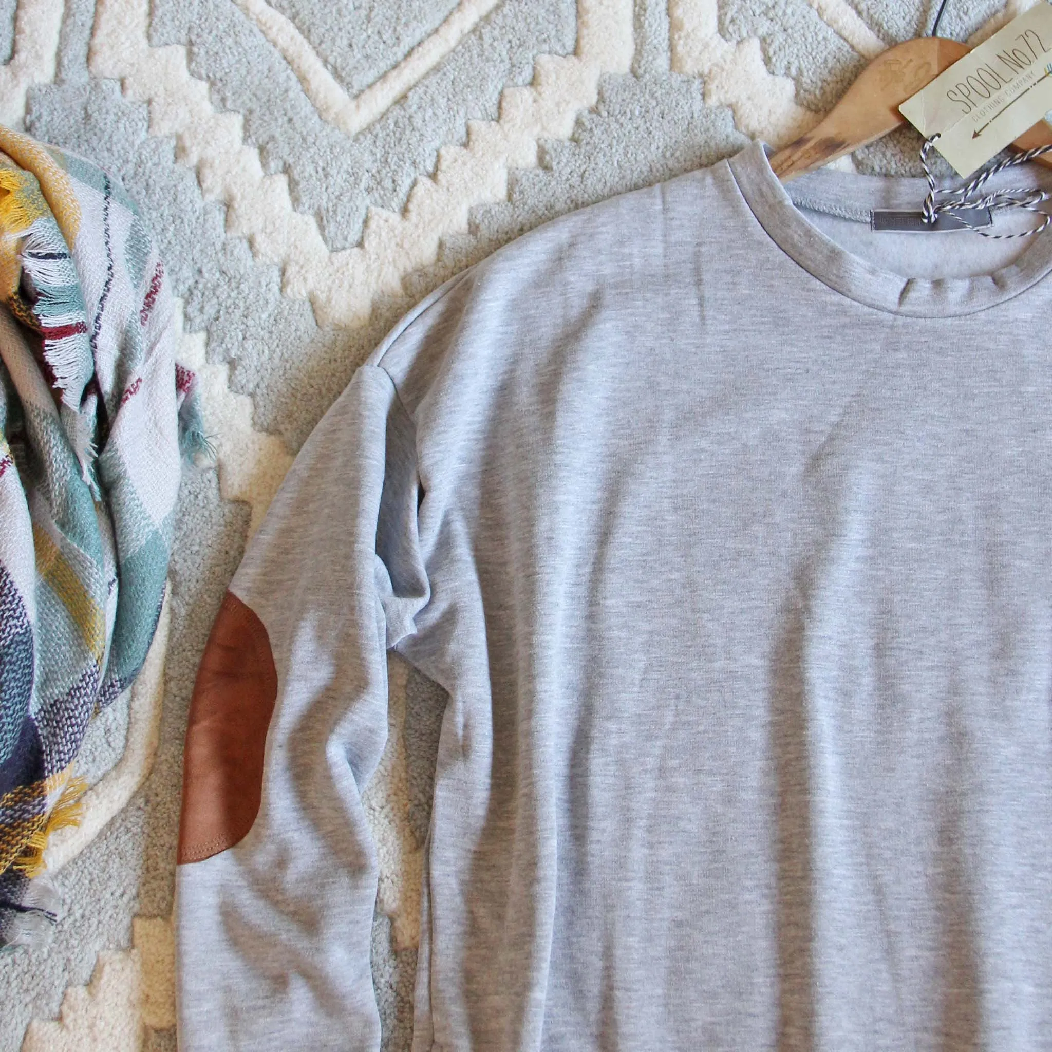 Cozy Sweatshirt Dress in Gray