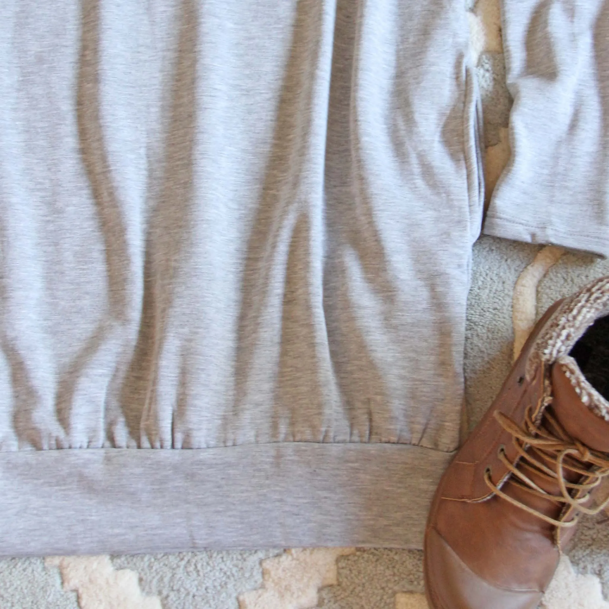 Cozy Sweatshirt Dress in Gray