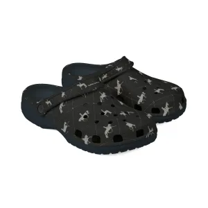 Crocs Style Shoe - Black Dressage Plaid