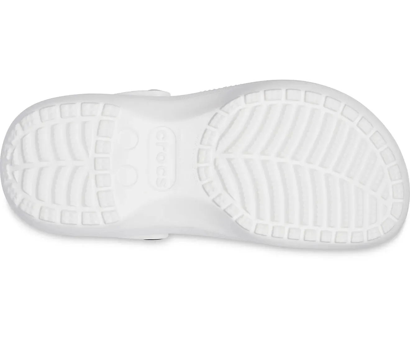 Crocs Womens Classic Platform Lightweight Slip On Clogs Sandals In White
