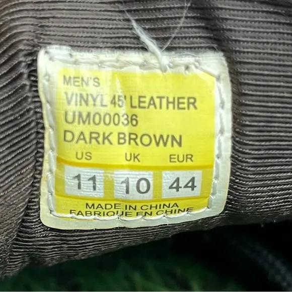 Cushe Leather Vinyl 45 Sneakers-Brown-Mens 11-Classic-Casual-Streetwear-Business