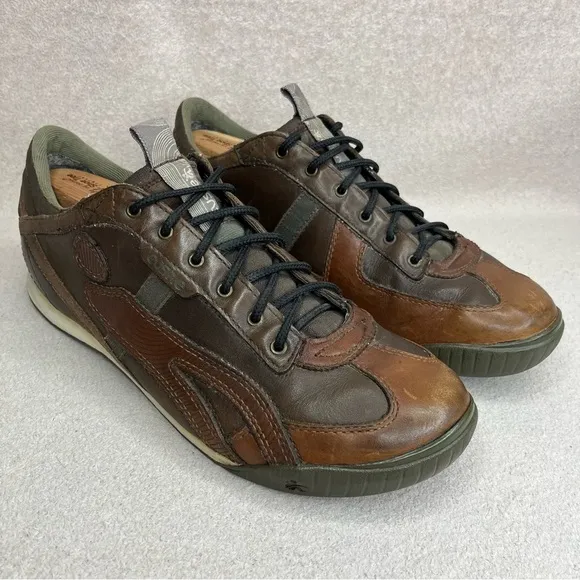 Cushe Leather Vinyl 45 Sneakers-Brown-Mens 11-Classic-Casual-Streetwear-Business