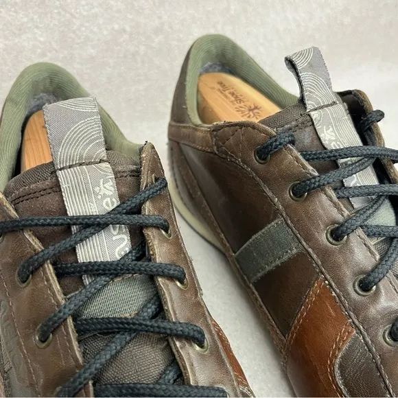Cushe Leather Vinyl 45 Sneakers-Brown-Mens 11-Classic-Casual-Streetwear-Business