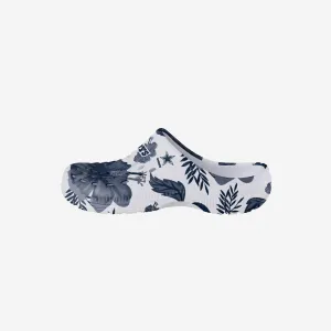 Dallas Cowboys Womens Floral White Clog