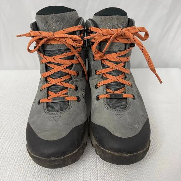 Danner Inquire Mid 5&quot; Boots Women’s 7.5 Vibram Gray Salmon Leather Hiking