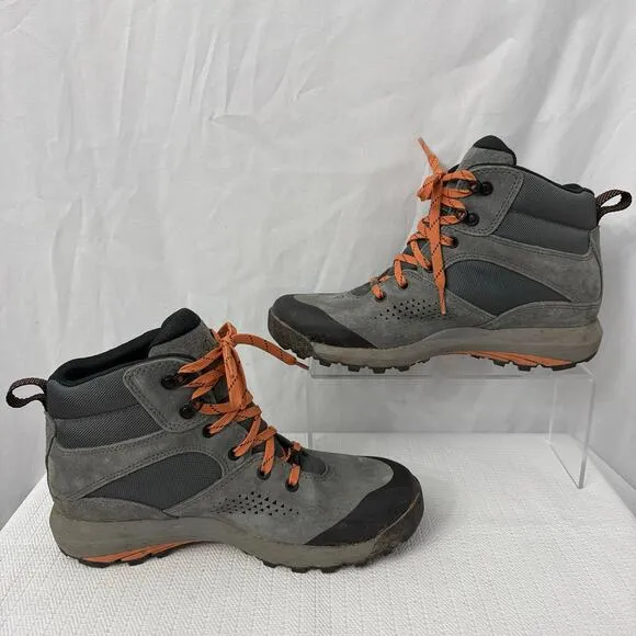 Danner Inquire Mid 5&quot; Boots Women’s 7.5 Vibram Gray Salmon Leather Hiking