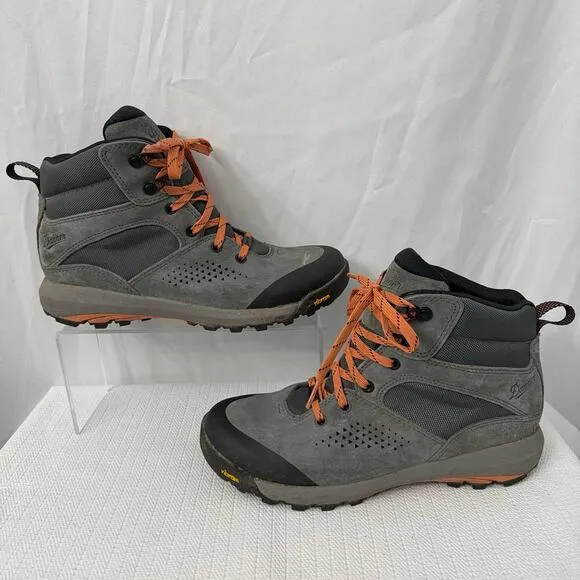 Danner Inquire Mid 5&quot; Boots Women’s 7.5 Vibram Gray Salmon Leather Hiking
