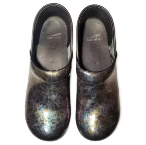 Dansko Clogs Abstract Metallic Print High Shine Size 41