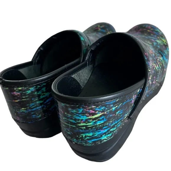 Dansko Professional Highlighter Multi Color Clogs size 8.5/9