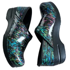 Dansko Professional Highlighter Multi Color Clogs size 8.5/9
