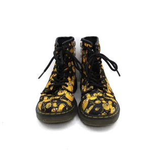 Doc Martins Yellow Birds Child Boots Cartoon Network&quot; Adventure Time Finn&quot; Sz 13