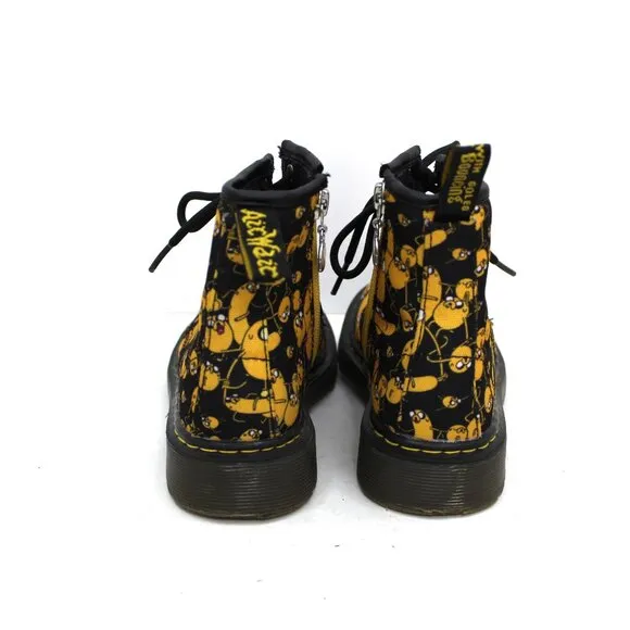 Doc Martins Yellow Birds Child Boots Cartoon Network&quot; Adventure Time Finn&quot; Sz 13