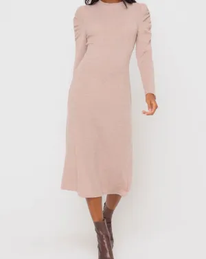 Dream on Dreamer Puff Sleeve Sweater Dress